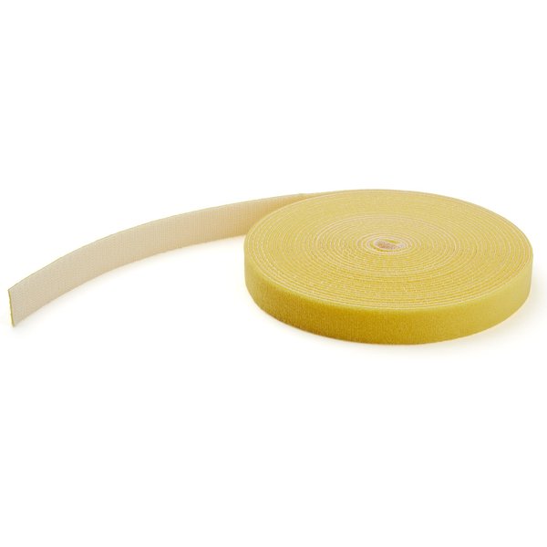 StarTech.com 25ft (7.6m) Hook and Loop Roll. Yellow. Cut-to-Size Reusa