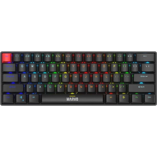 Marvo Scorpion KG933G Saber 61 Wired Mechanical RGB 60% UK Layout Gami