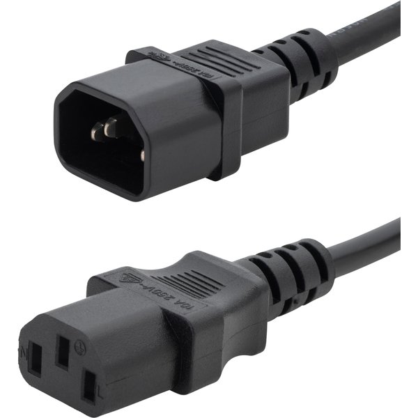 connektgear 10m Mains Extension Power Cable - C14 Plug to C13 Socket