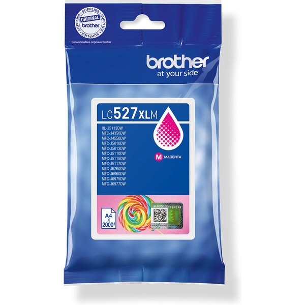 Brother LC-527XLM Ink cartridge magenta high-capacity. 2K pages ISO/IE