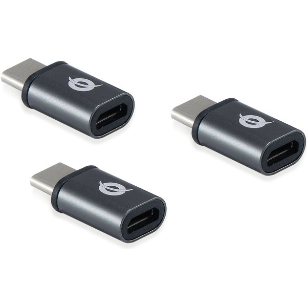 Conceptronic DONN USB-C to Micro USB OTG Adapter 3-Pack