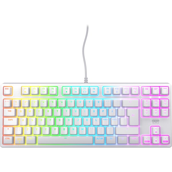 CHERRY K4V2 RGB Tenkeyless White edition. Mechanical gaming keyboard.