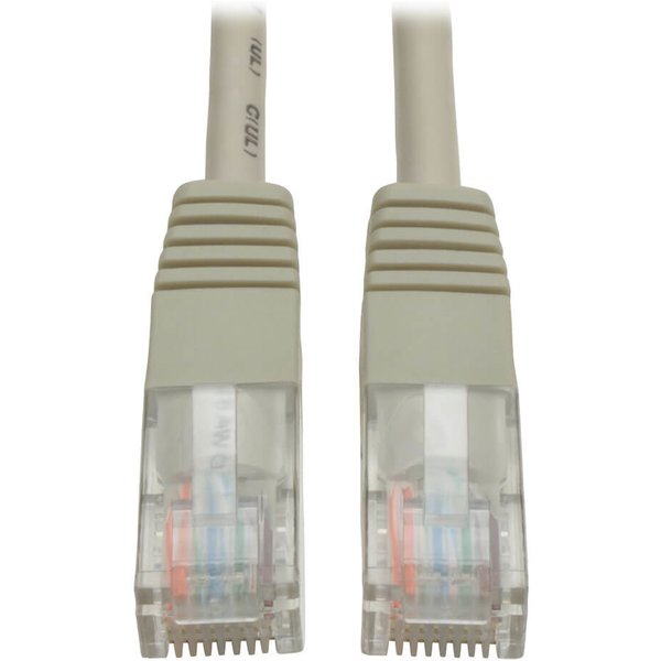 Tripp Lite N002-020-GY Cat5e 350 MHz Molded (UTP) Ethernet Cable (RJ45 M/M) PoE - Gray 20 ft. (6.09 m). Cable length: 6.1 m Cable standard: Cat5e Cable shielding: U/UTP (UTP) Connector 1: RJ-45 Connector 2: RJ-45 Product colour: Grey