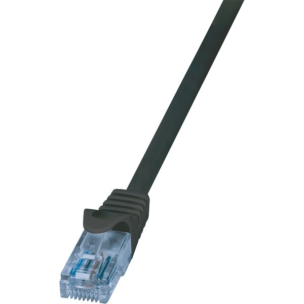 LogiLink CP3043U networking cable Black 1.5 m Cat6a U/UTP (UTP)
