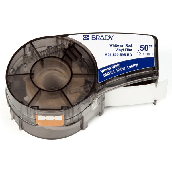 Brady M21-500-595-RD printer label Red Self-adhesive printer label