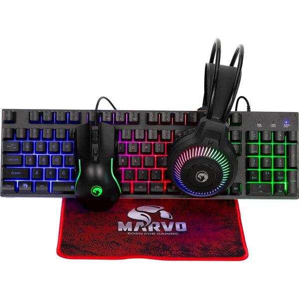 Marvo CM416 LOOT40 keyboard Mouse included Gaming USB Black