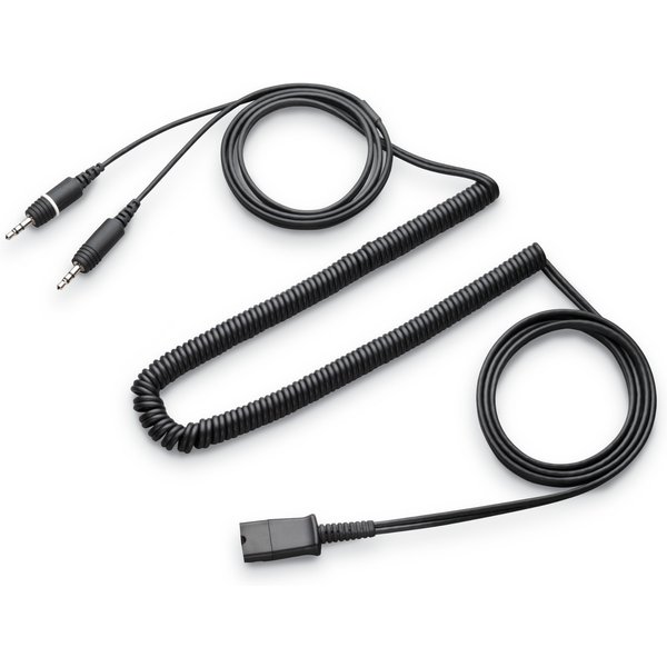 HP Poly Cable Stereo with Dual 3.5mm to QD Connector