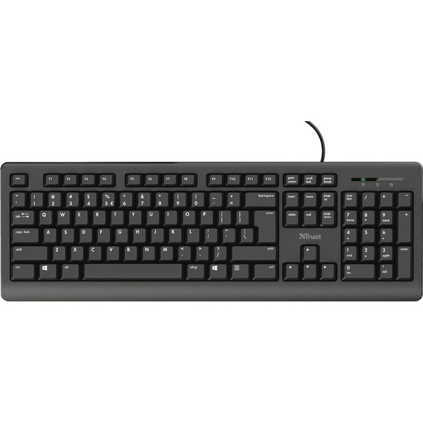Trust Primo keyboard Universal USB QWERTY UK English Black