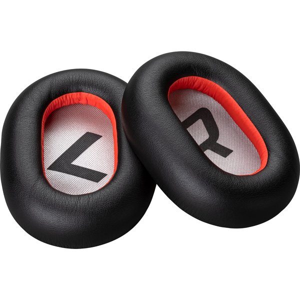 HP Poly Voyager 8200 Black Leatherette Ear Cushions (2 Pieces)