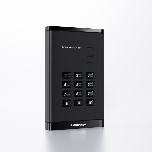 iStorage diskAshur PRO³ HDD 4TB | Secure Portable Hard Drive |FIPS 140