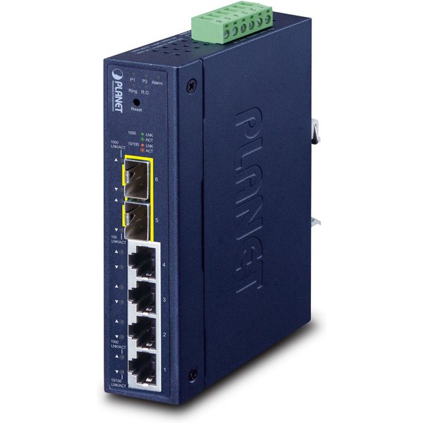 PLANET Industrial L2/L4 4-Port Managed L2/L4 Gigabit Ethernet (10/100/