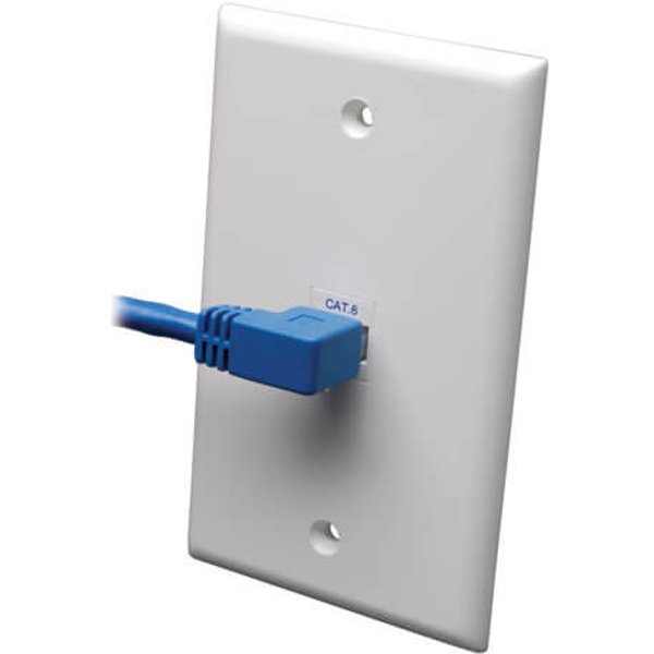 Tripp Lite N204-010-BL-LA Left-Angle Cat6 Gigabit Molded UTP Ethernet