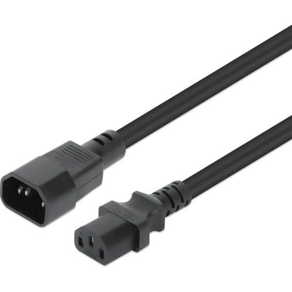 Manhattan Power Cord/Cable. C14 Male to C13 Female (kettle lead). Moni