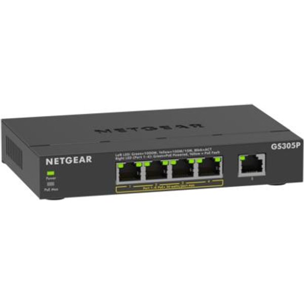 NETGEAR GS305Pv3 Unmanaged Gigabit Ethernet (10/100/1000) Power over E
