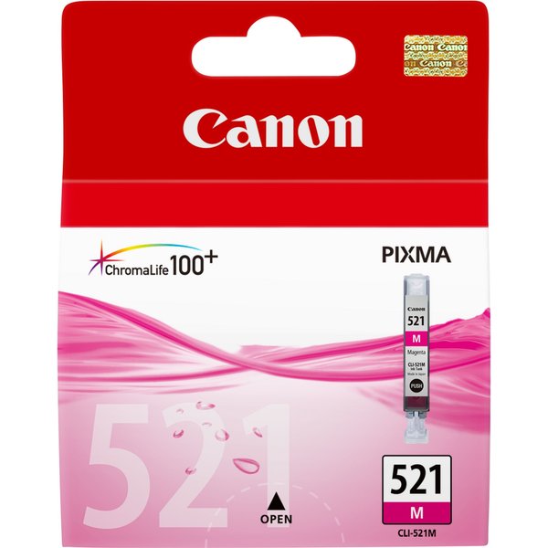 Canon 2935B001/CLI-521M Ink cartridge magenta. 445 pages ISO/IEC 24711