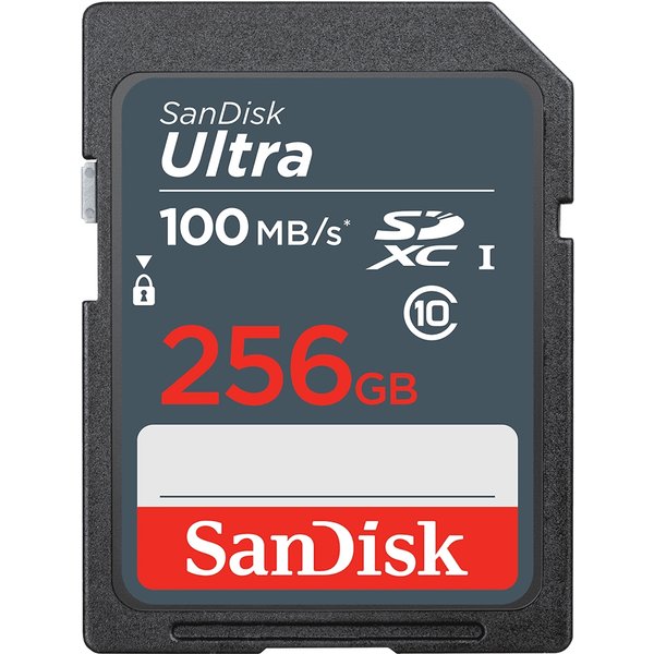 SanDisk SDSDUNR-256G-GN3IN DHE 256GB 9pin SDXC r100MB/s C10 UHS-I SanDisk Ultra SDXC Memory Card Retail
