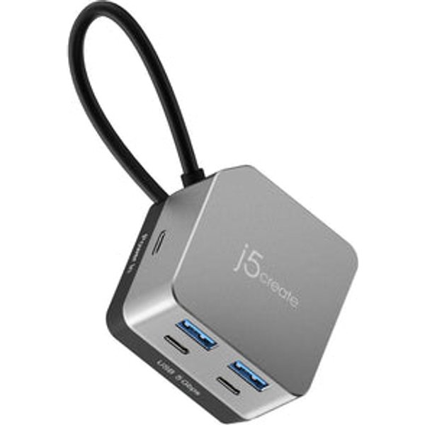j5create JCD361 Flexible Ports USB-C® 4K144 HDMI™ Hub - Cube Plus 6 in