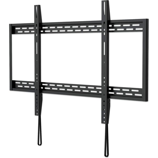 Manhattan Wall Mount for TV & Monitors (Fixed), For screens 60" to 100", VESA compatibility: all between 200x200mm to 900x600mm - check the dimensions of the four mounting holes on back of screen to ensure it fits, Max 50kg, Black, Bracket
