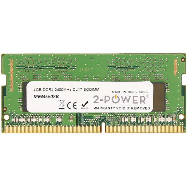 2-Power 4GB DDR4 2400MHz CL17 SODIMM Memory - replaces CT4G4SFS824A