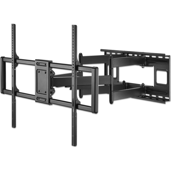 Manhattan Wall Mount for TV & Monitors (Full Motion), For screens 32" to 55", VESA compatability: all between 200x200mm and 400x400mm - check the dimensions of the four mounting holes on back of screen to ensure it fits, Max 50kg, Black, Bracket, Lifetime