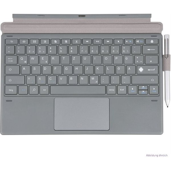TERRA A123 TASTATUR/DE tablet case Front cover Grey
