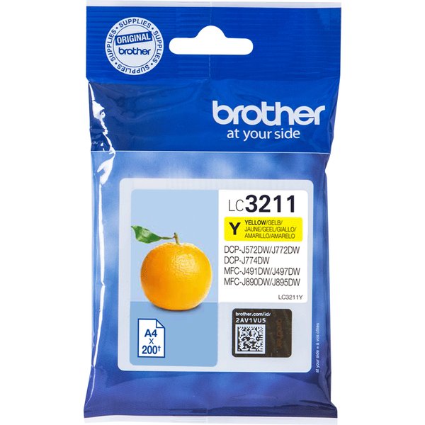 Brother LC-3211Y Ink cartridge yellow. 200 pages ISO/IEC 19752 for Bro