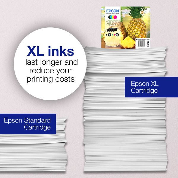 Epson C13T10G64010/604 Ink cartridge multi pack Bk.C.M.Y 150pg + 3x130