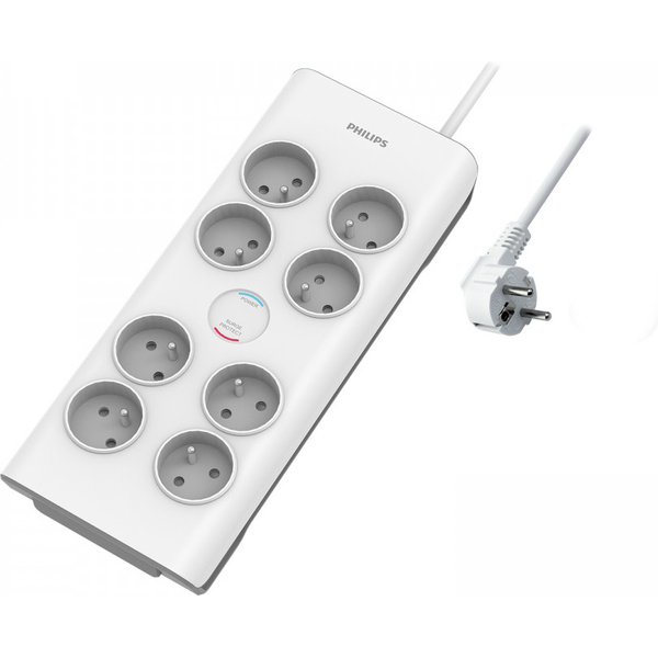 MCL SPN7080WA/19 power extension 2 m 8 AC outlet(s) Indoor White