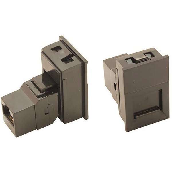 POWERDATA BLACK CAT6 FACIA & COUPLER (NOT FOR P-PACK D / PD VERTIC
