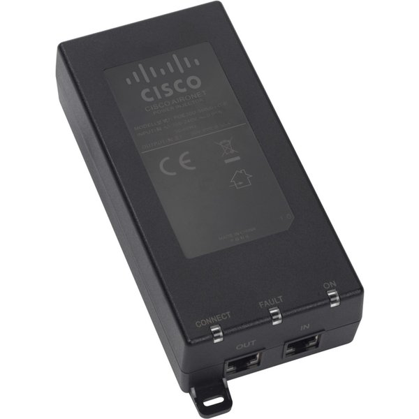 Cisco Aironet Power over Ethernet Injector Provides up to 30W. 90-Day