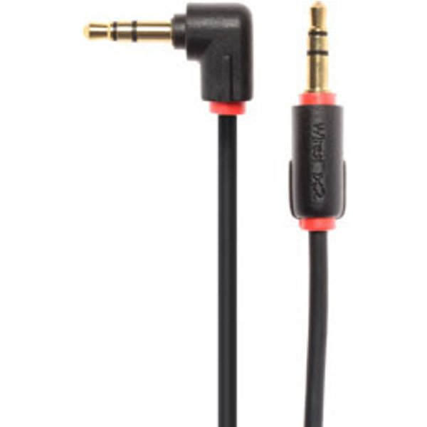 Techlink 3.5mm/3.5mm 0.5m audio cable Black