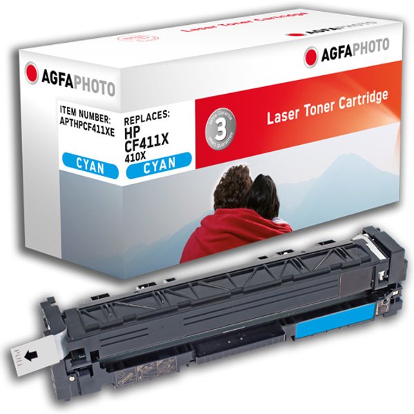 AgfaPhoto APTHPCF411XE toner cartridge 1 pc(s) Compatible Cyan
