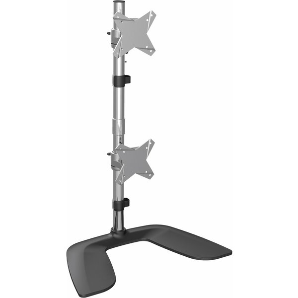 StarTech.com Vertical Dual Monitor Stand. Ergonomic Desktop Stacked Tw