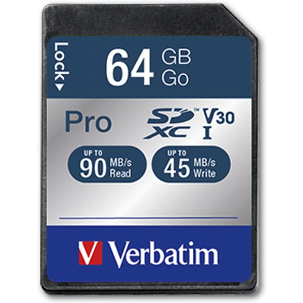 Verbatim Pro 64 GB SDXC UHS Class 10