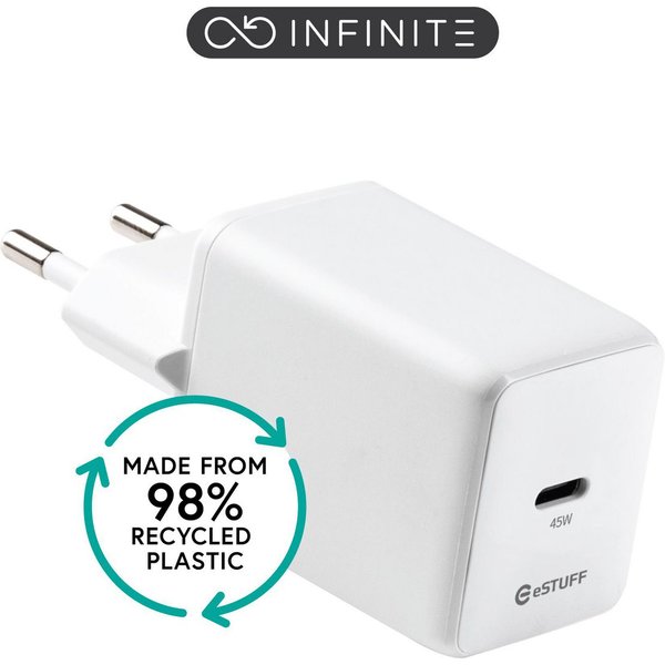 eSTUFF ES637046 mobile device charger Smartphone White AC Fast chargin