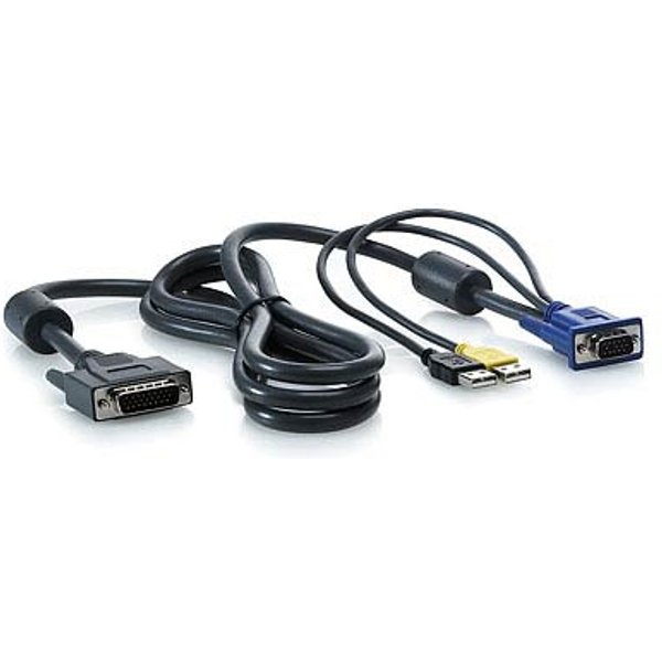 HPE 1x4 KVM Console 6ft USB Cable KVM cable Black 1.82 m