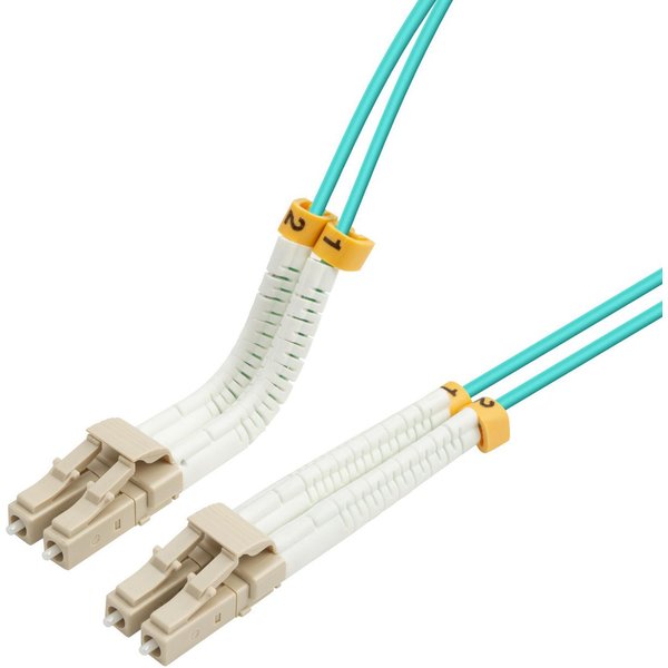 Lanview LVO231469-FLEX InfiniBand/fibre optic cable 1 m LC Aqua colour