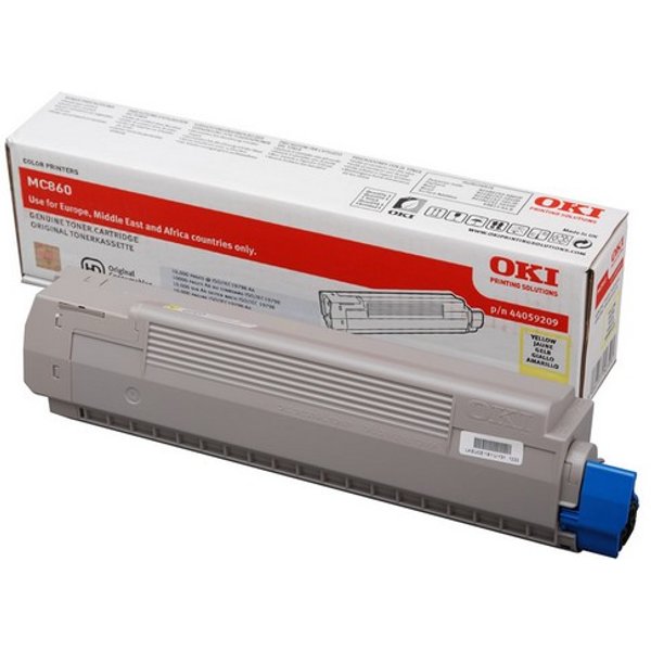 OKI 44059209 Toner yellow. 10K pages ISO/IEC 19798 for OKI MC 860