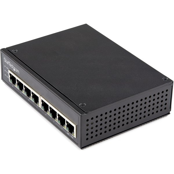 StarTech.com Industrial 8 Port Gigabit PoE Switch - 30W - Power Over Ethernet Switch - GbE PoE+ Unmanaged Switch - Rugged High Power Gigabit Network Switch IP-30/ -40 C - 75 C - TAA