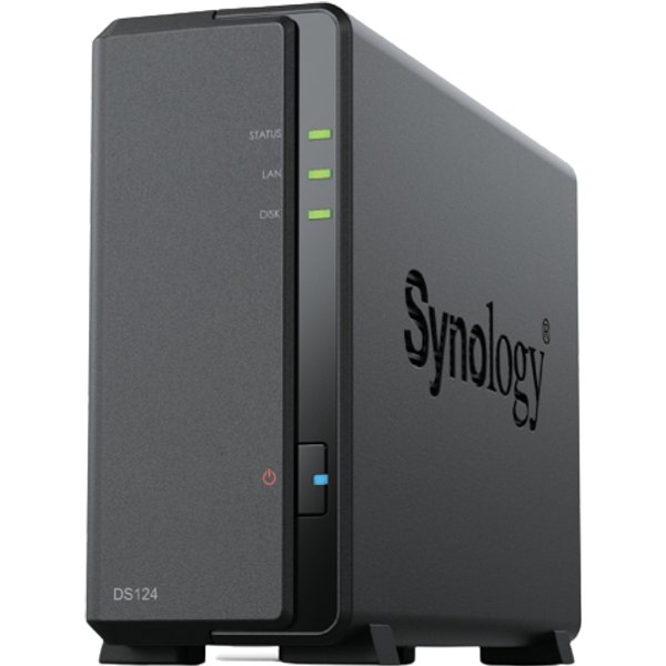 Synology DiskStation DS124 NAS Desktop Realtek RTD1619B 1 GB DDR4 6 TB