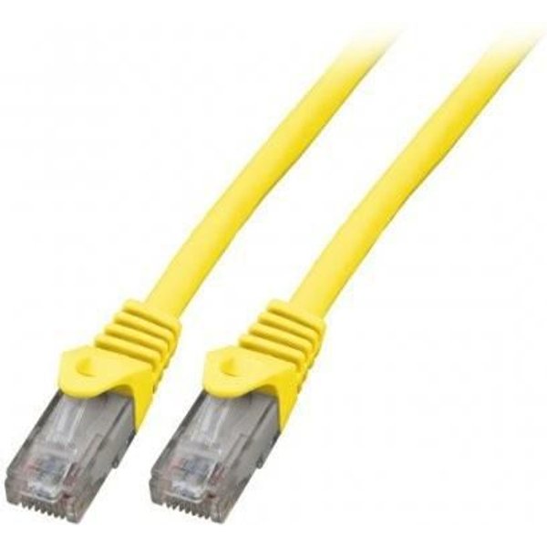 Mercodan Patchkabel KAT6 UTP. Gul. 0.25m. Halogenfri. 2x4xAWG24 LSZH.