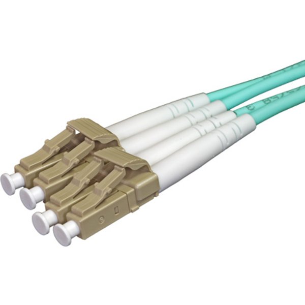 Cablenet 1m OM3 50/125 LC-LC Duplex Aqua LSOH Fibre Patch Lead