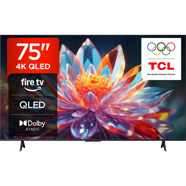 TCL T6C -UK 75 inch QLED 4K HDR 10+ Dolby Vision & Atmos Smart Fir