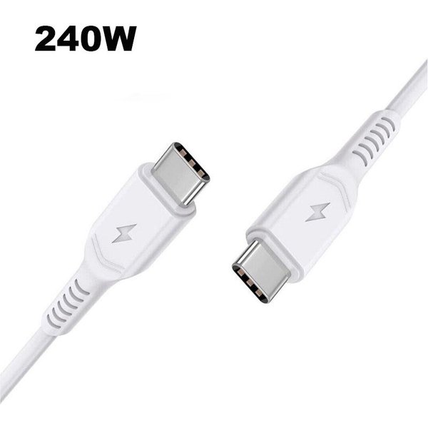 FDL 2M USB-C to USB-C - 240W PD CHARGING CABLE (P-P) - WHITE