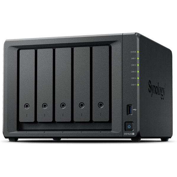 Synology DiskStation DS1525+ NAS Ryzen Embedded V1500B 8 GB DDR4 80 TB
