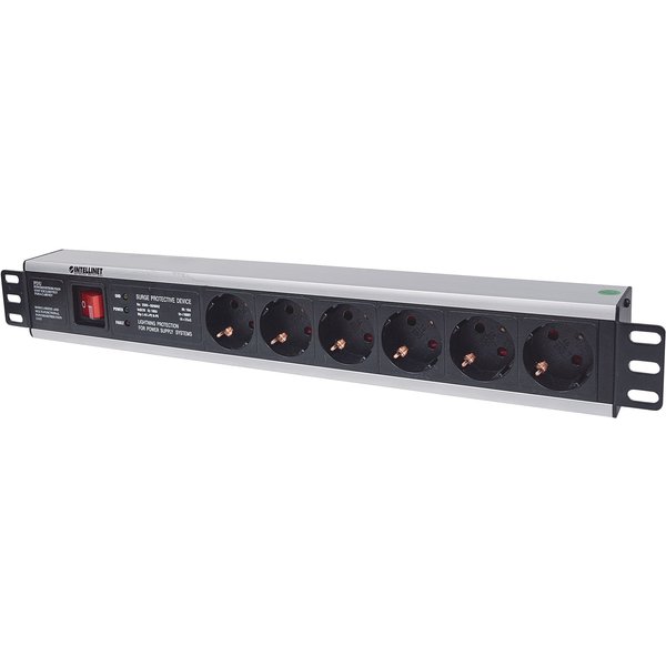 Intellinet 19" 1.5U Rackmount 6-Output Power Distribution Unit (P