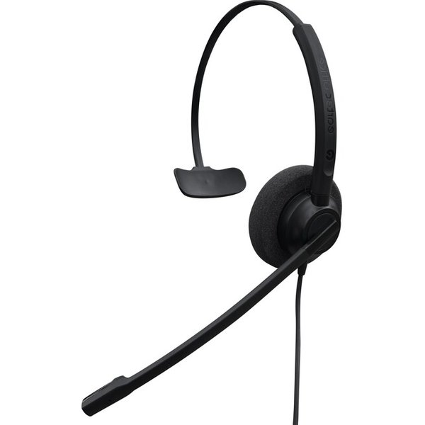 eartec 308 monaural easy-flex-boom wired headset (requires bottom cabl