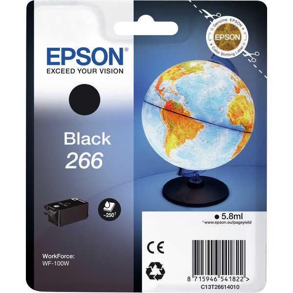 Epson C13T26614010/266 Ink cartridge black. 260 pages 5.8ml for Epson