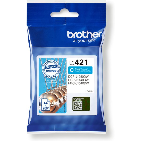 Brother LC-421C Ink cartridge cyan. 200 pages for Brother DCP-J 1050