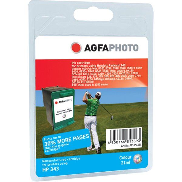 AgfaPhoto APHP343C ink cartridge 1 pc(s) Cyan. Magenta. Yellow